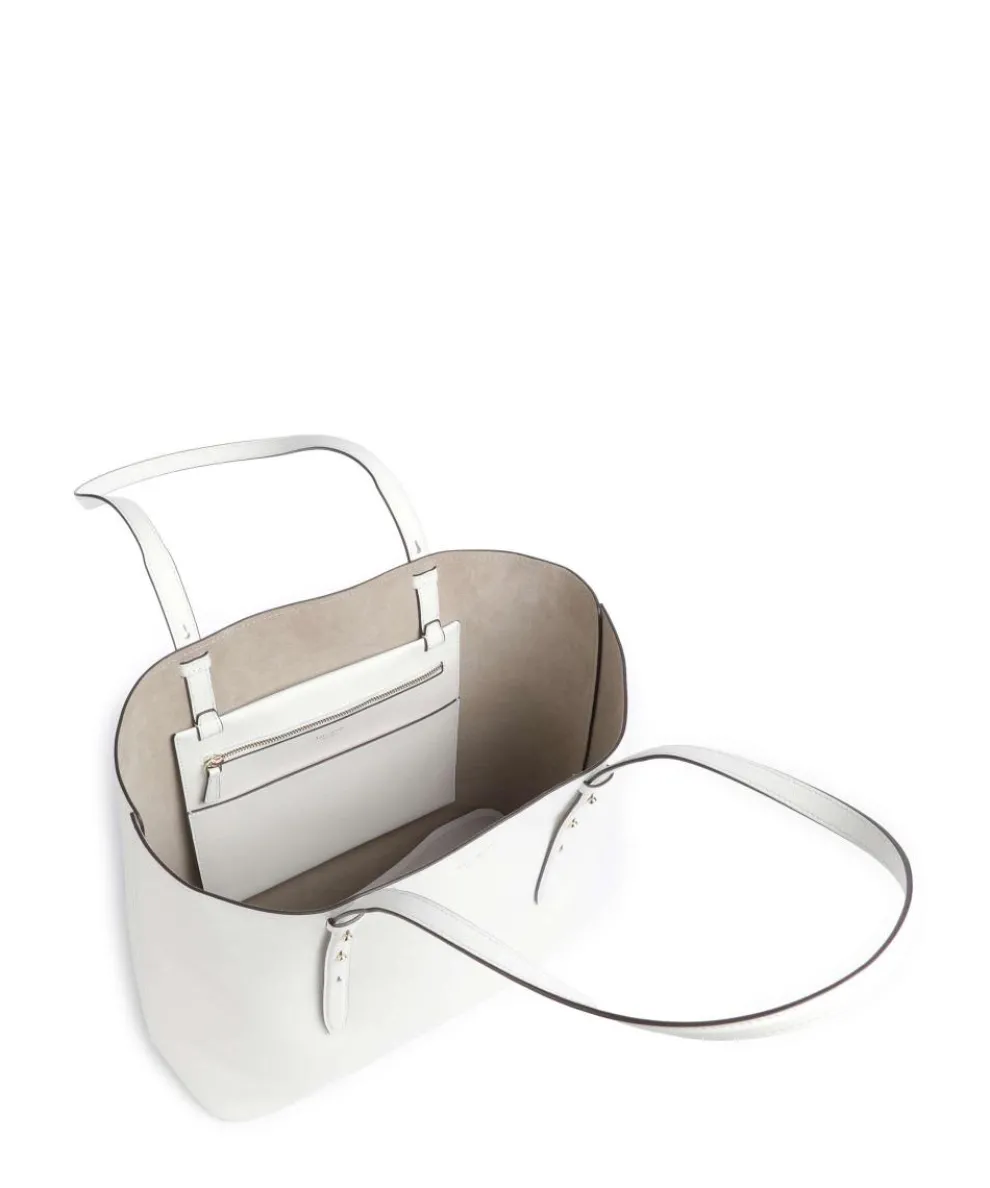 Do It All Large Shopper fein genarbtes Rindsleder weiß