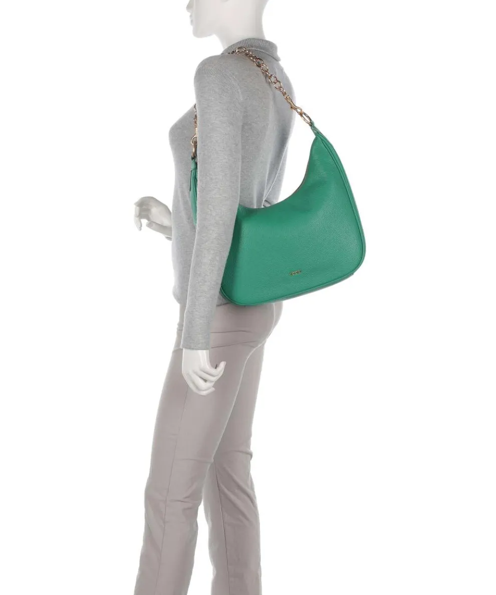 Dolce Ginger Beuteltasche genarbtes Leder grün