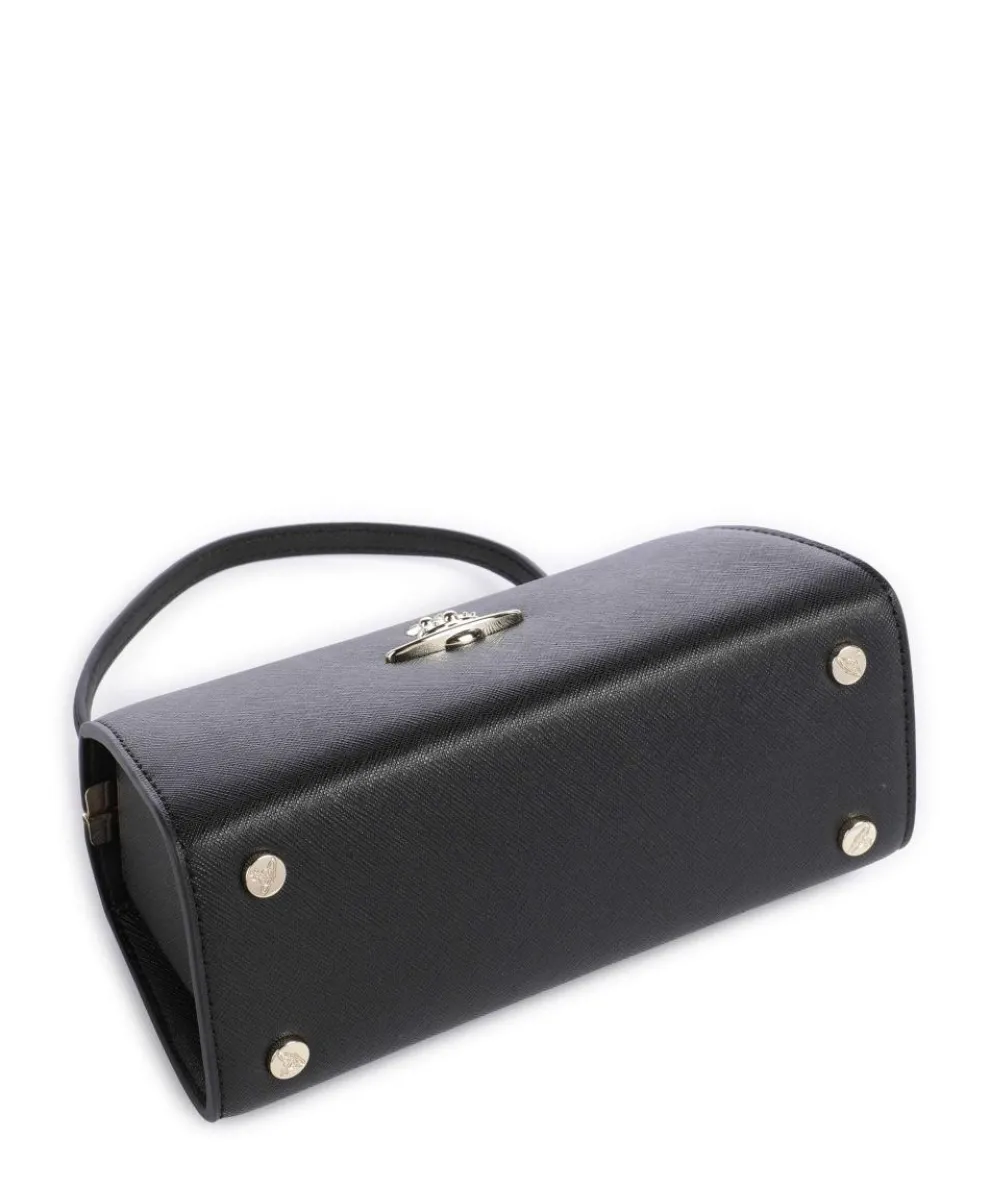 Doll Frame Saffiano XL Handtasche Lederimitat schwarz