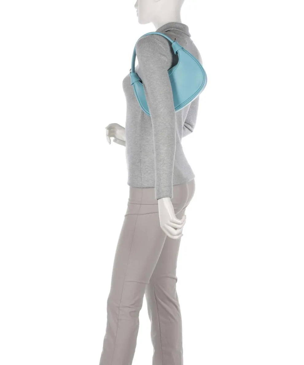 Donna Aura Schultertasche weiches Rindsleder hellblau