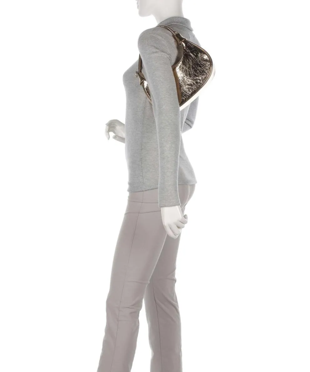 Donna Aura Schultertasche weiches Rindsleder gold