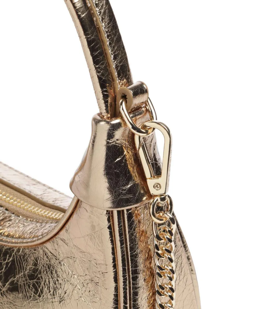 Donna Aura Schultertasche weiches Rindsleder gold