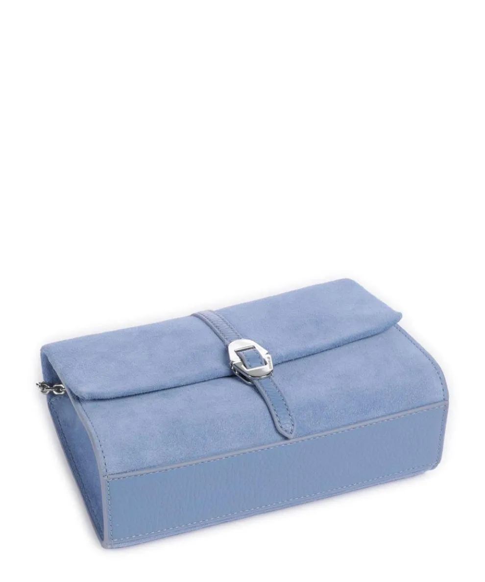 Dorian Suede Umhängetasche aufgerautes Rindsleder blau