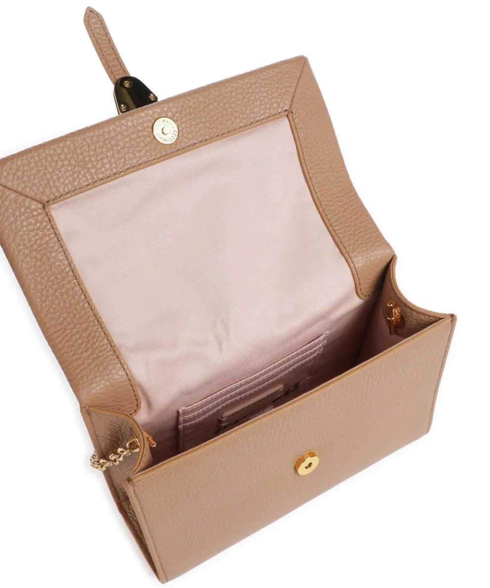 Dorian Umhängetasche genarbtes Rindsleder hellbraun