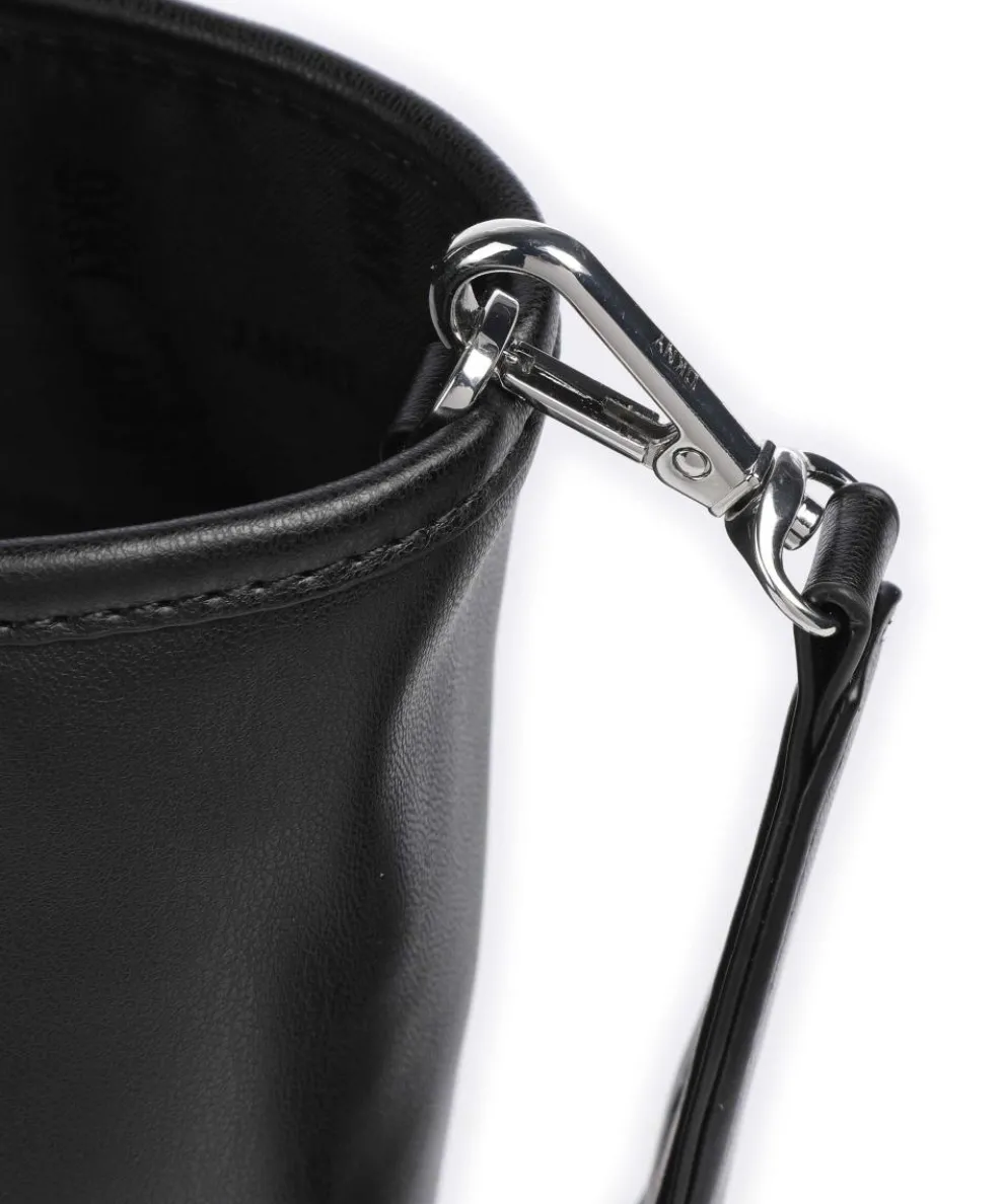 Drew Handtasche Lederimitat schwarz