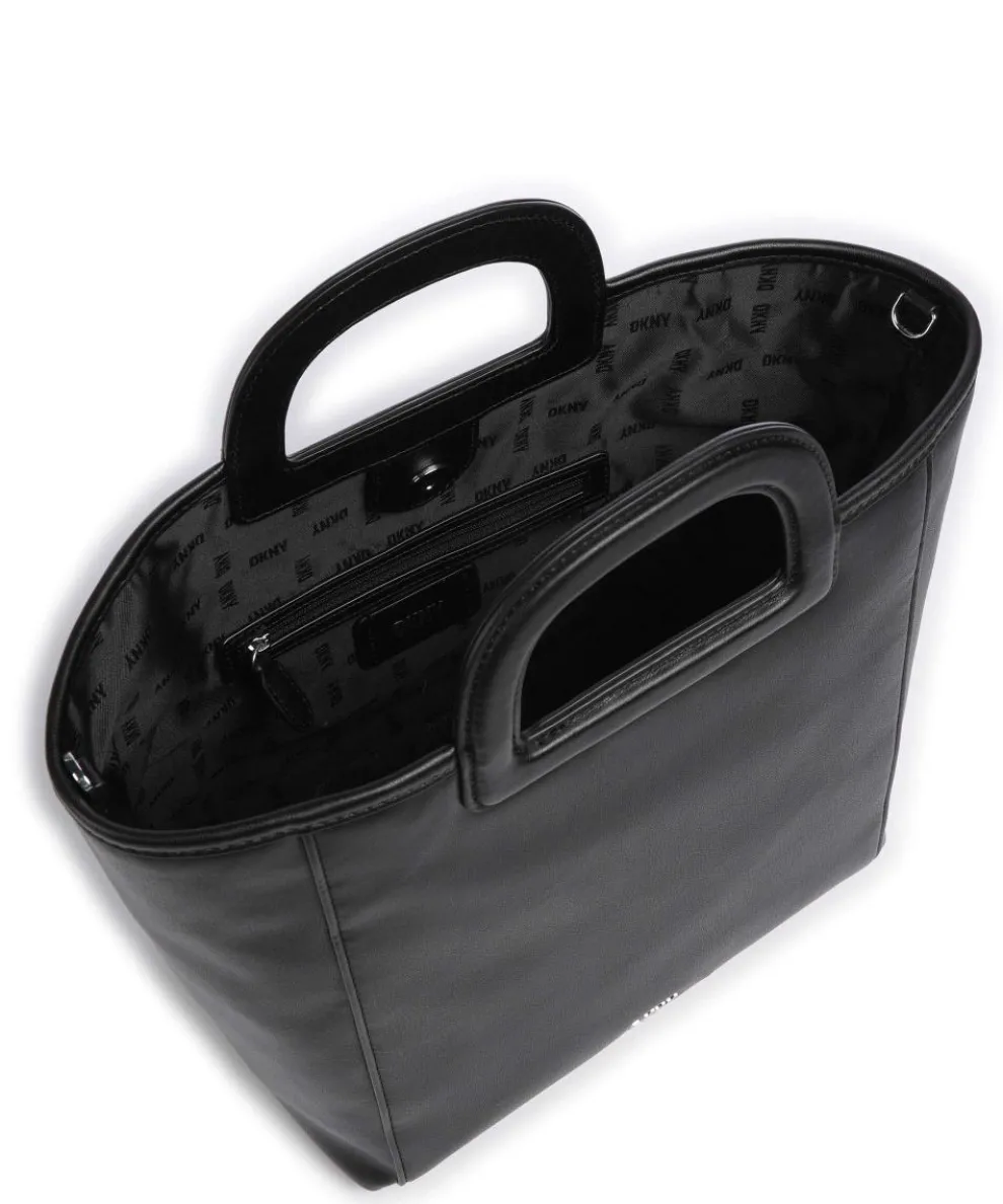 Drew Handtasche Lederimitat schwarz