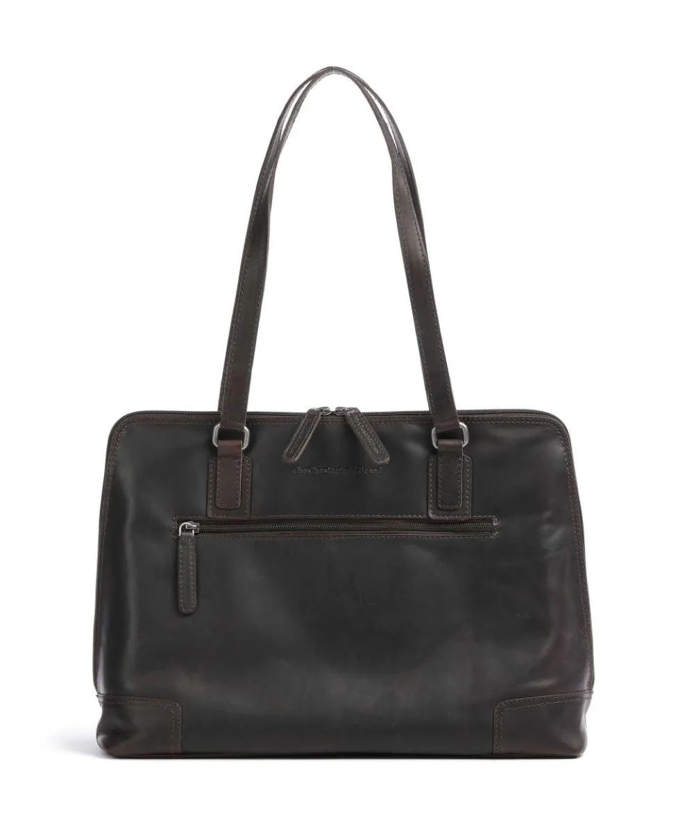 Cow Wax Pull Up Lugano Shopper 14″ Pull-Up Rindsleder dunkelbraun