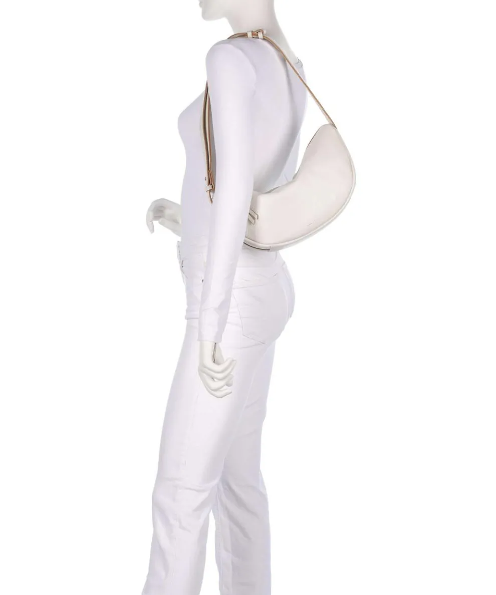 Dukes Place Schultertasche genarbtes Rindsleder elfenbein