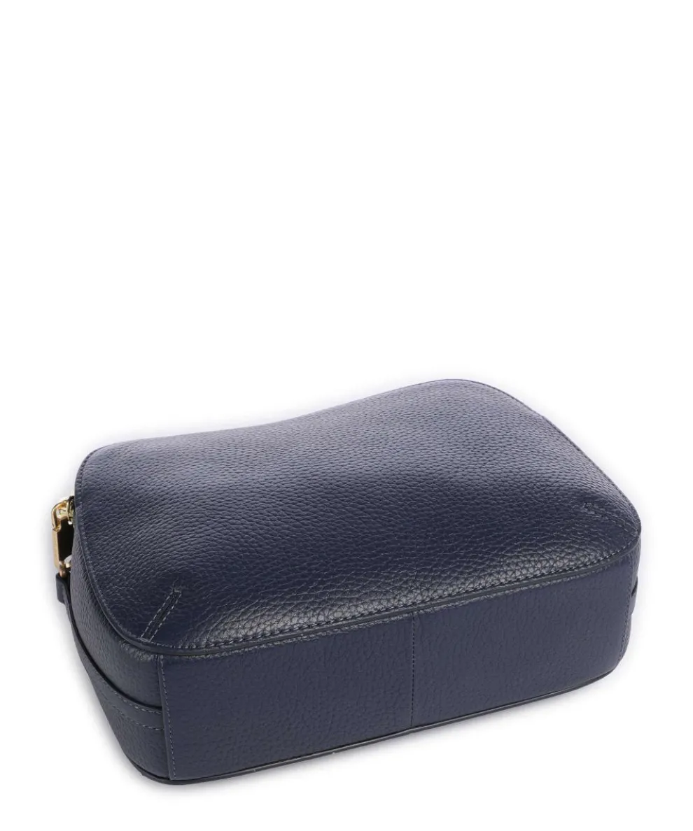 Dukes Place Umhängetasche genarbtes Rindsleder dunkelblau
