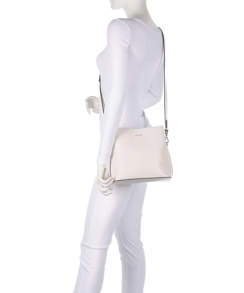 Dukes Place Umhängetasche Rindsleder elfenbein