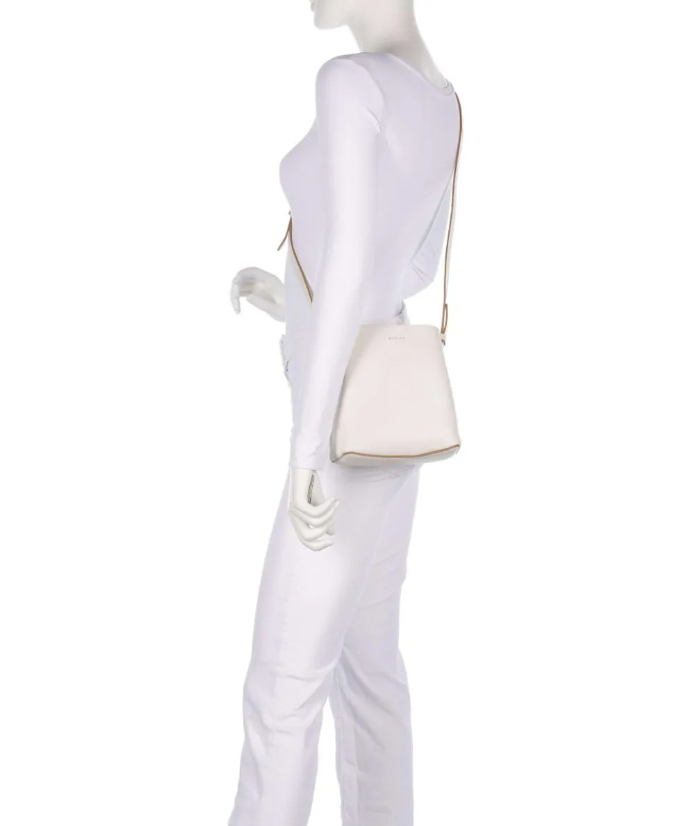 Dukes Place Umhängetasche genarbtes Rindsleder elfenbein