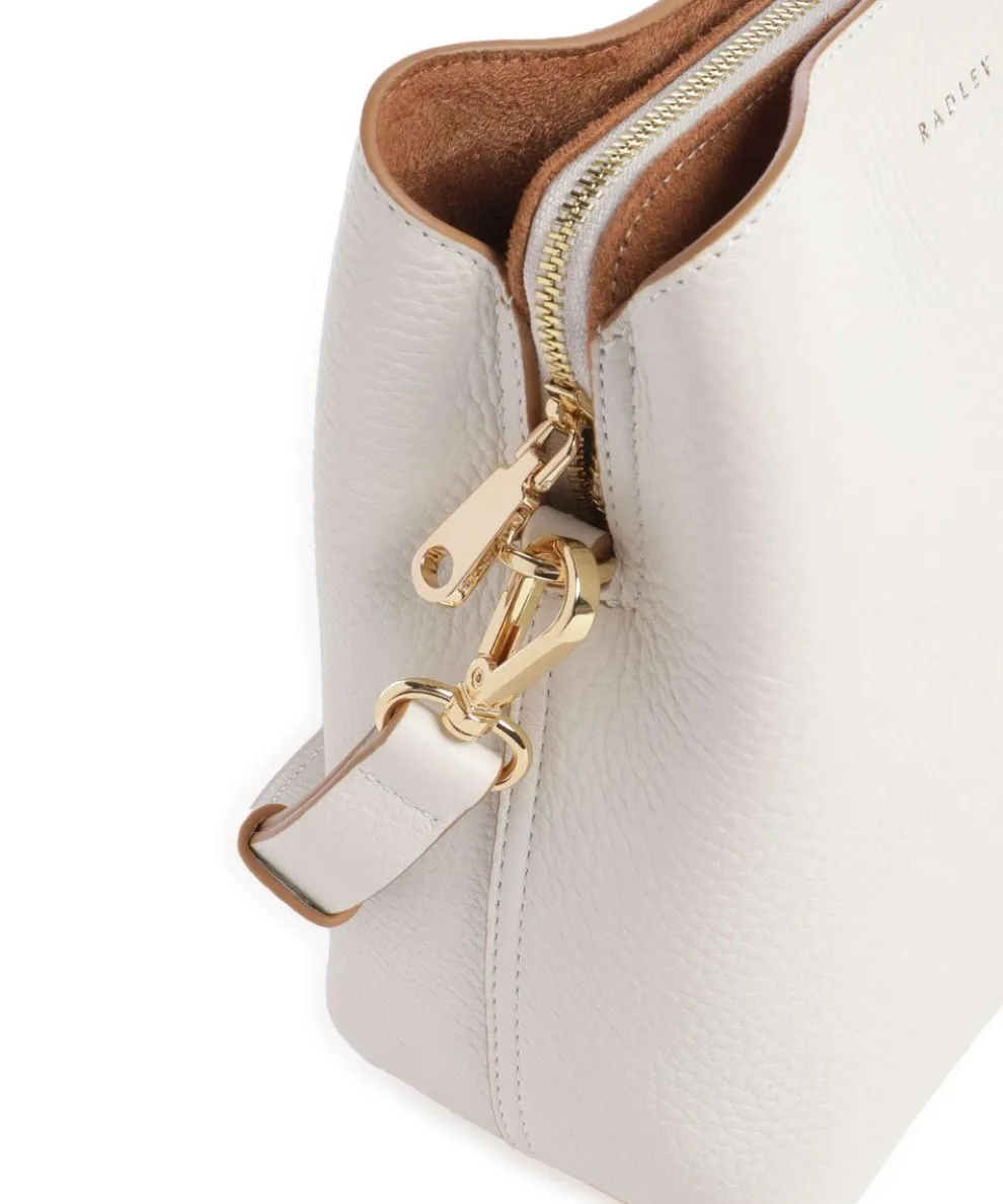 Dukes Place Umhängetasche genarbtes Rindsleder elfenbein