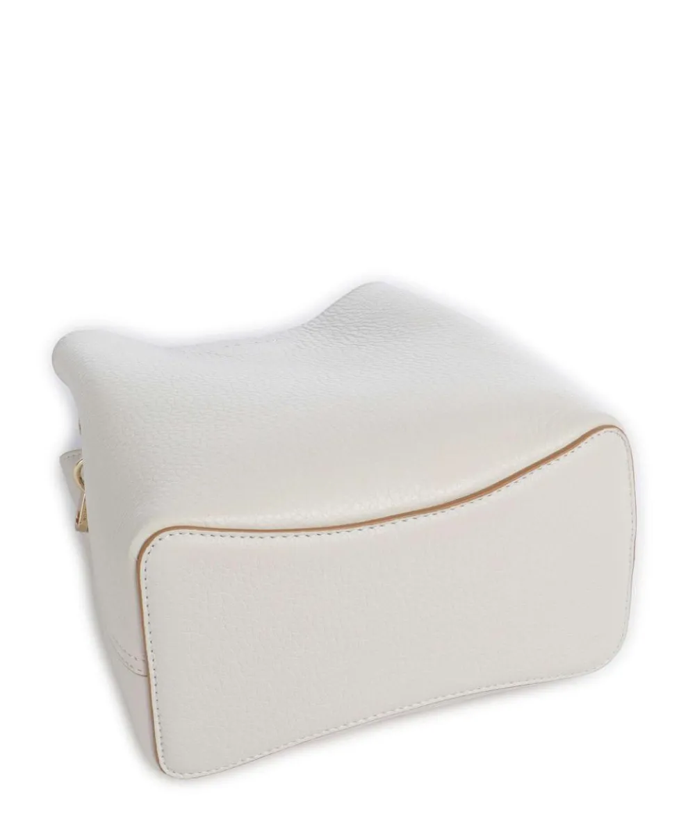 Dukes Place Umhängetasche genarbtes Rindsleder elfenbein