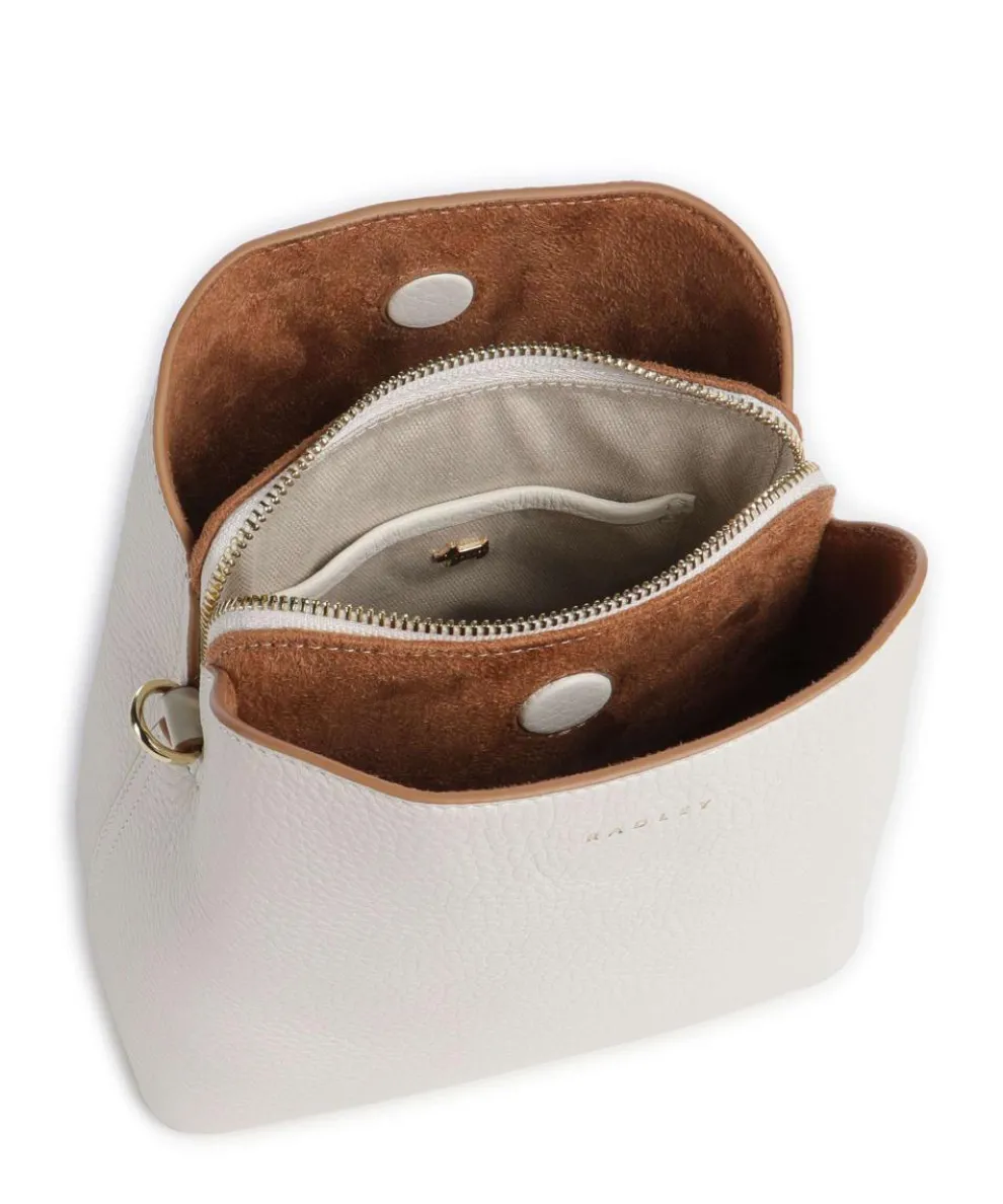 Dukes Place Umhängetasche genarbtes Rindsleder elfenbein