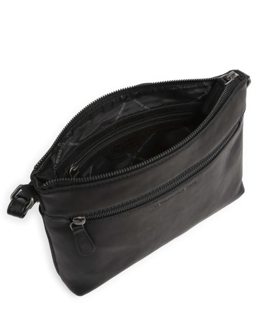 Durban Umhängetasche Pull-Up Rindsleder schwarz