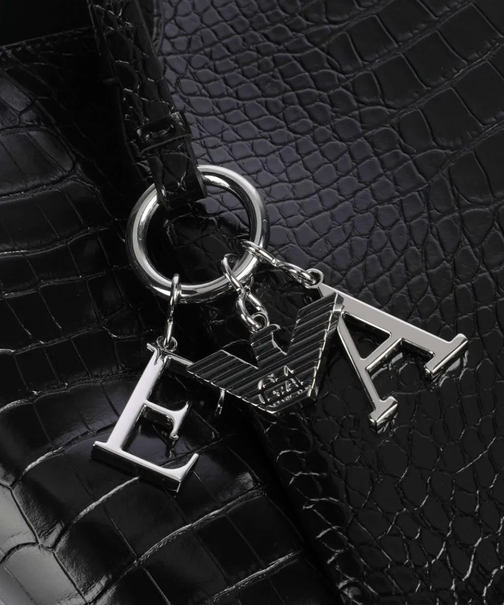 Durini 24 Shopper Lederimitat schwarz