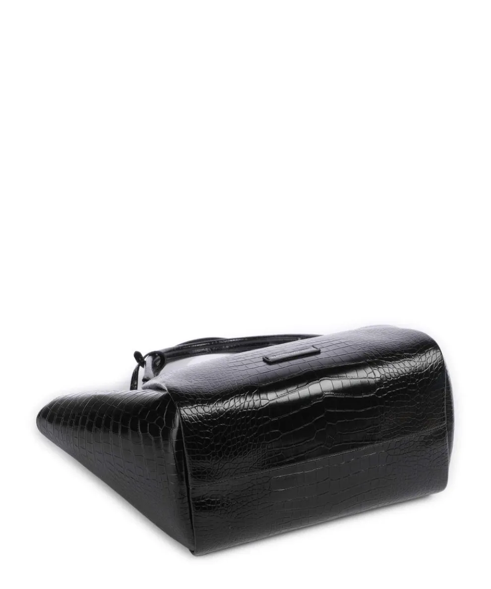 Durini 24 Shopper Lederimitat schwarz