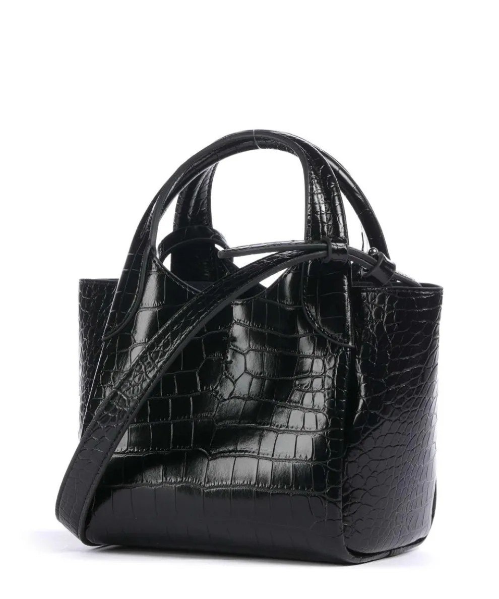 Durini 24 Umhängetasche Lederimitat schwarz