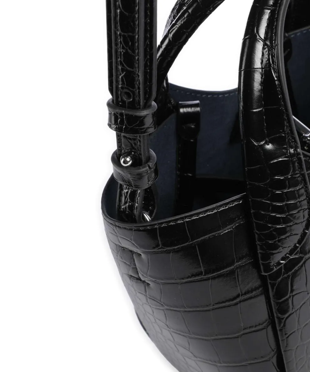 Durini 24 Umhängetasche Lederimitat schwarz