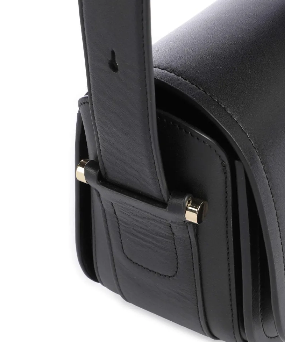 Bathurst Mews Umhängetasche fein genarbtes Rindsleder schwarz