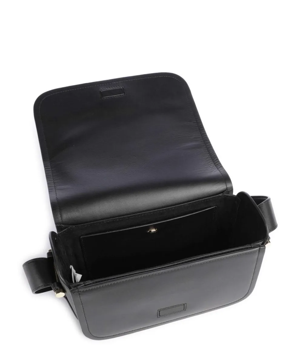 Bathurst Mews Umhängetasche fein genarbtes Rindsleder schwarz