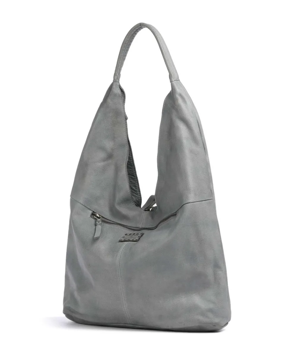 Freundgasse 1 Shopper genarbtes Leder grau