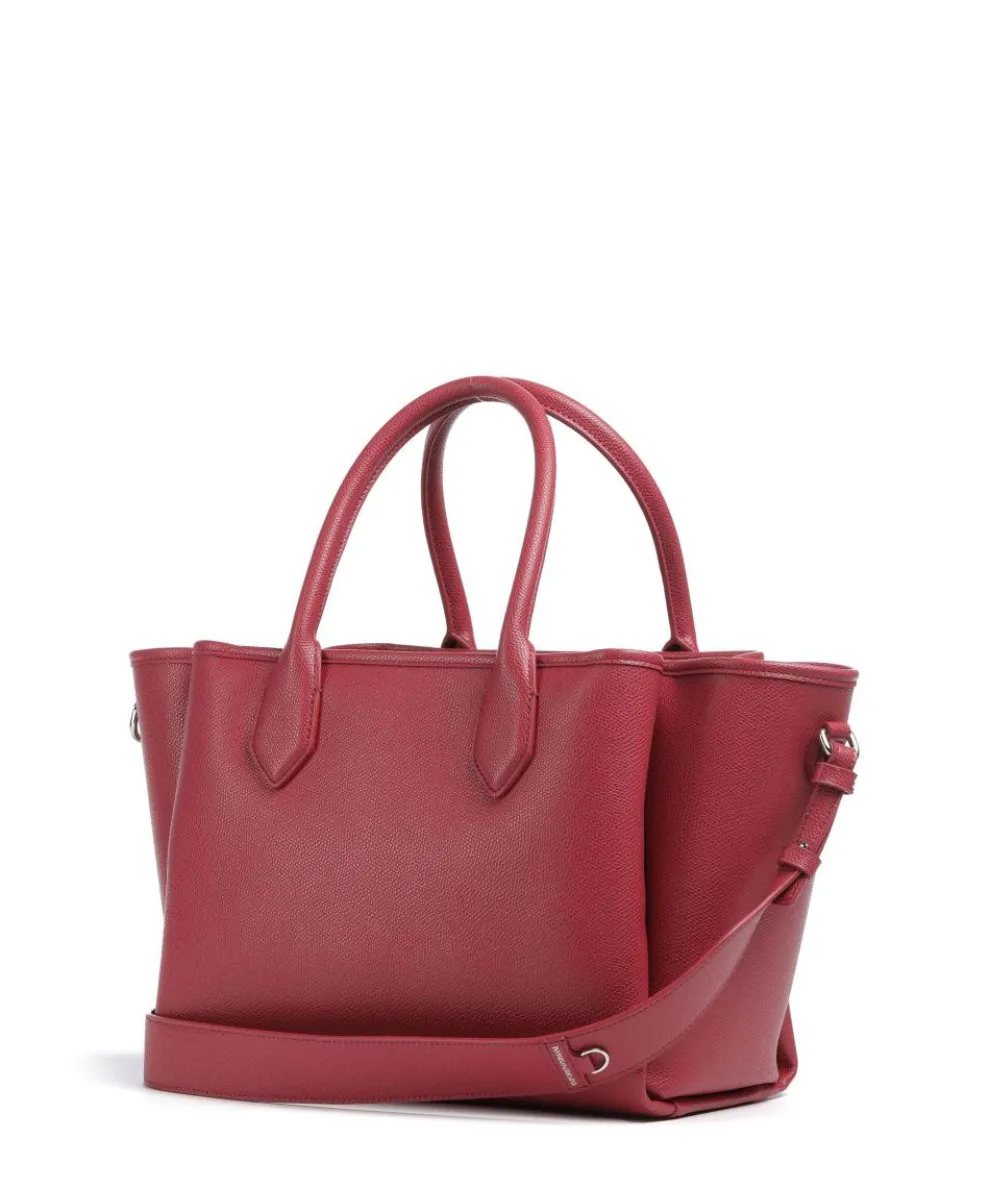 Odette Handtasche Lederimitat dunkelrot