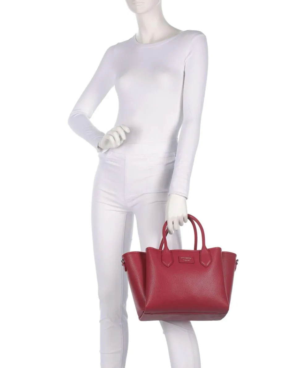 Odette Handtasche Lederimitat dunkelrot