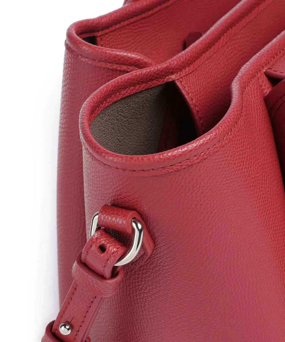 Odette Handtasche Lederimitat dunkelrot