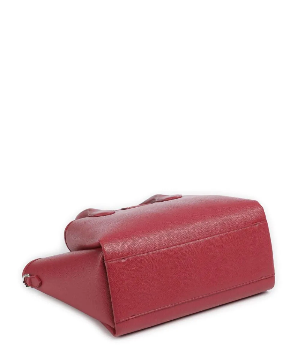 Odette Handtasche Lederimitat dunkelrot