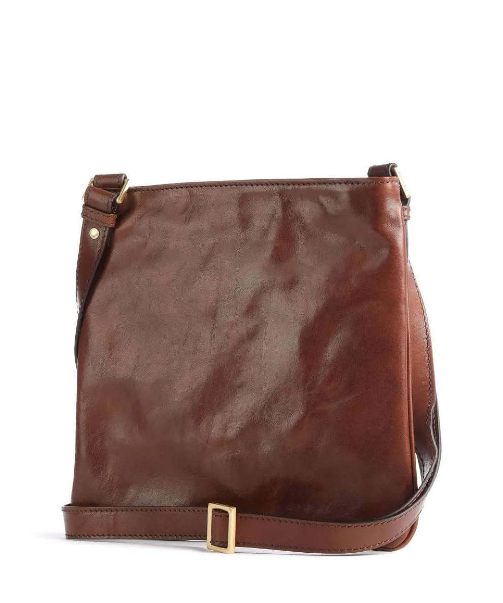 Story Uomo Schultertasche Pull-Up Rindsleder braun