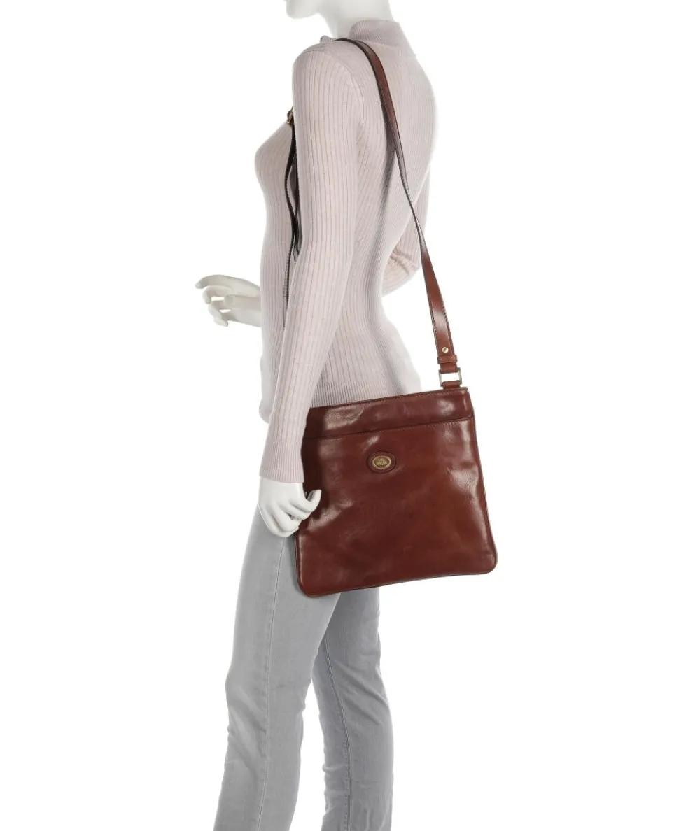 Story Uomo Schultertasche Pull-Up Rindsleder braun