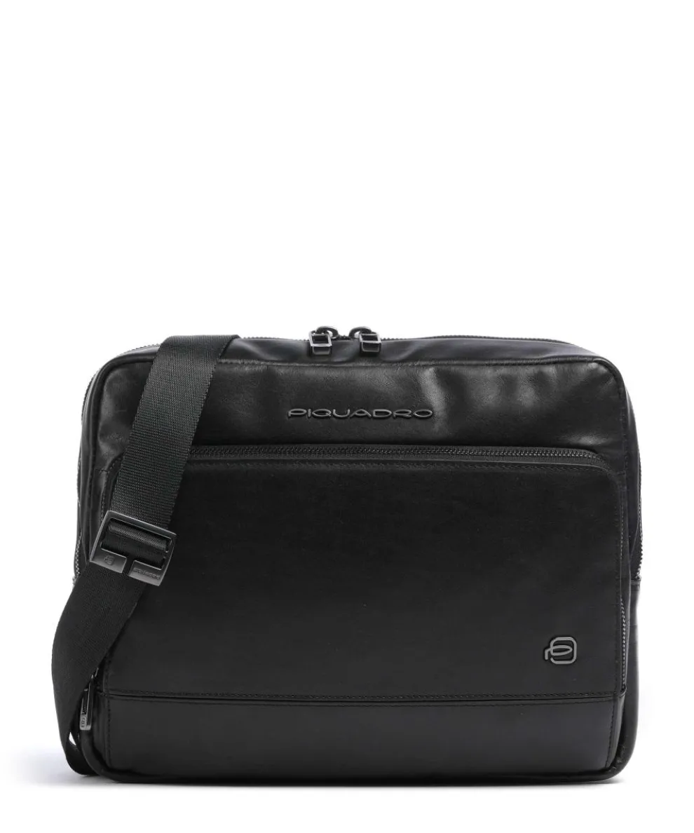 W136 Umhängetasche fein genarbtes Rindsleder schwarz