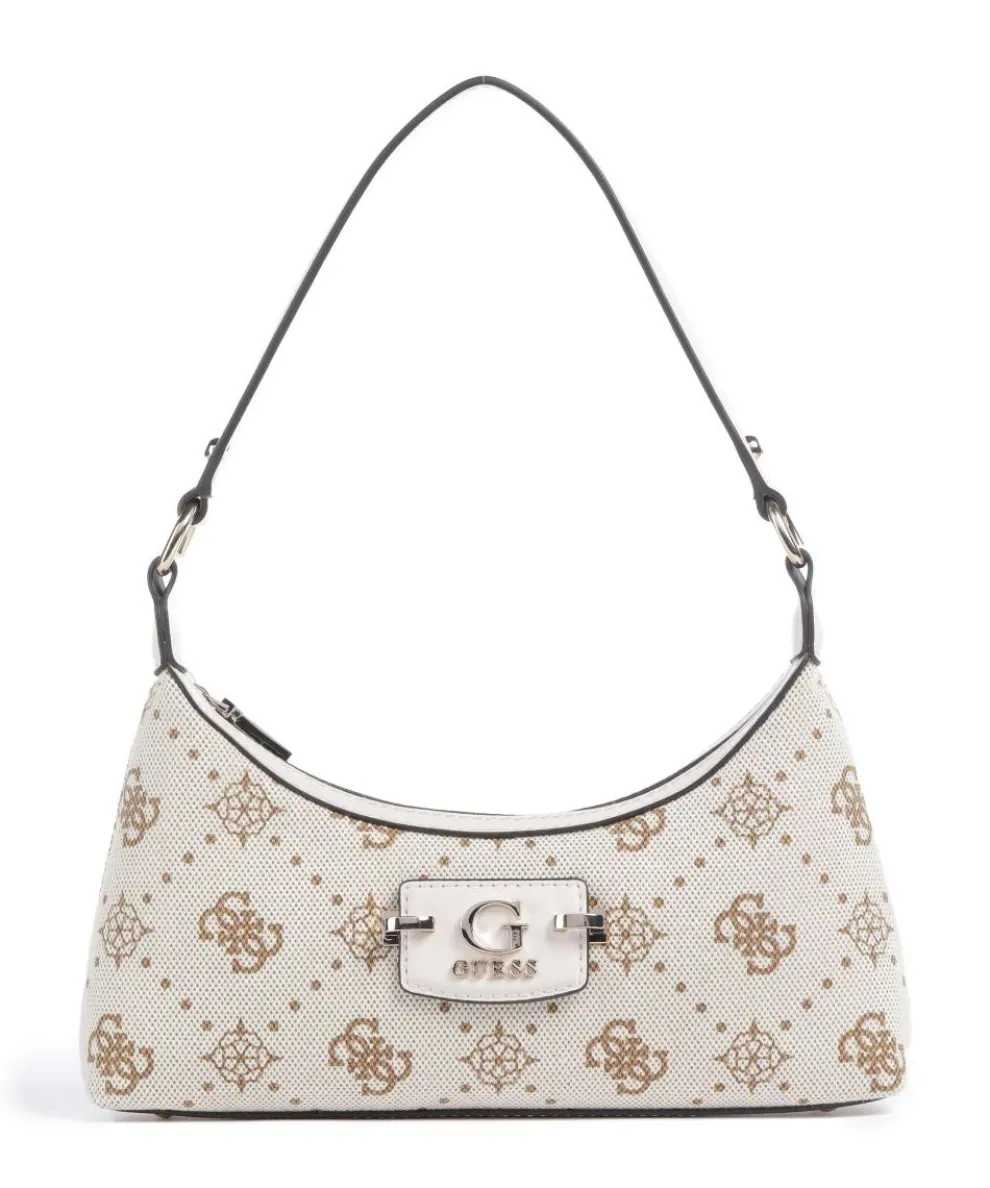 Neda 4G Peony Logo Schultertasche Canvas creme
