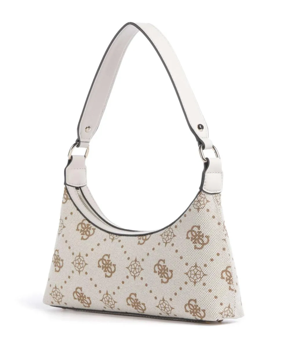Neda 4G Peony Logo Schultertasche Canvas creme