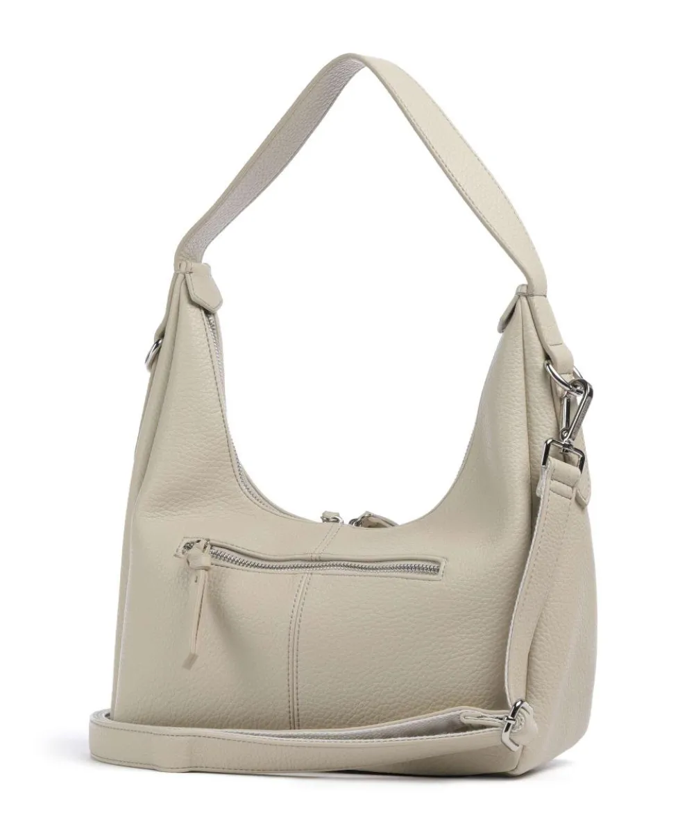 Feel Wild Beuteltasche genarbtes Leder stein