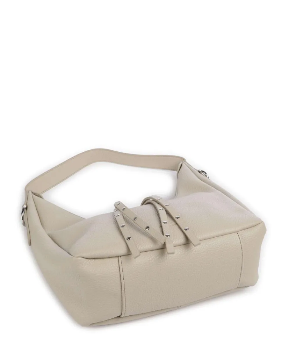 Feel Wild Beuteltasche genarbtes Leder stein