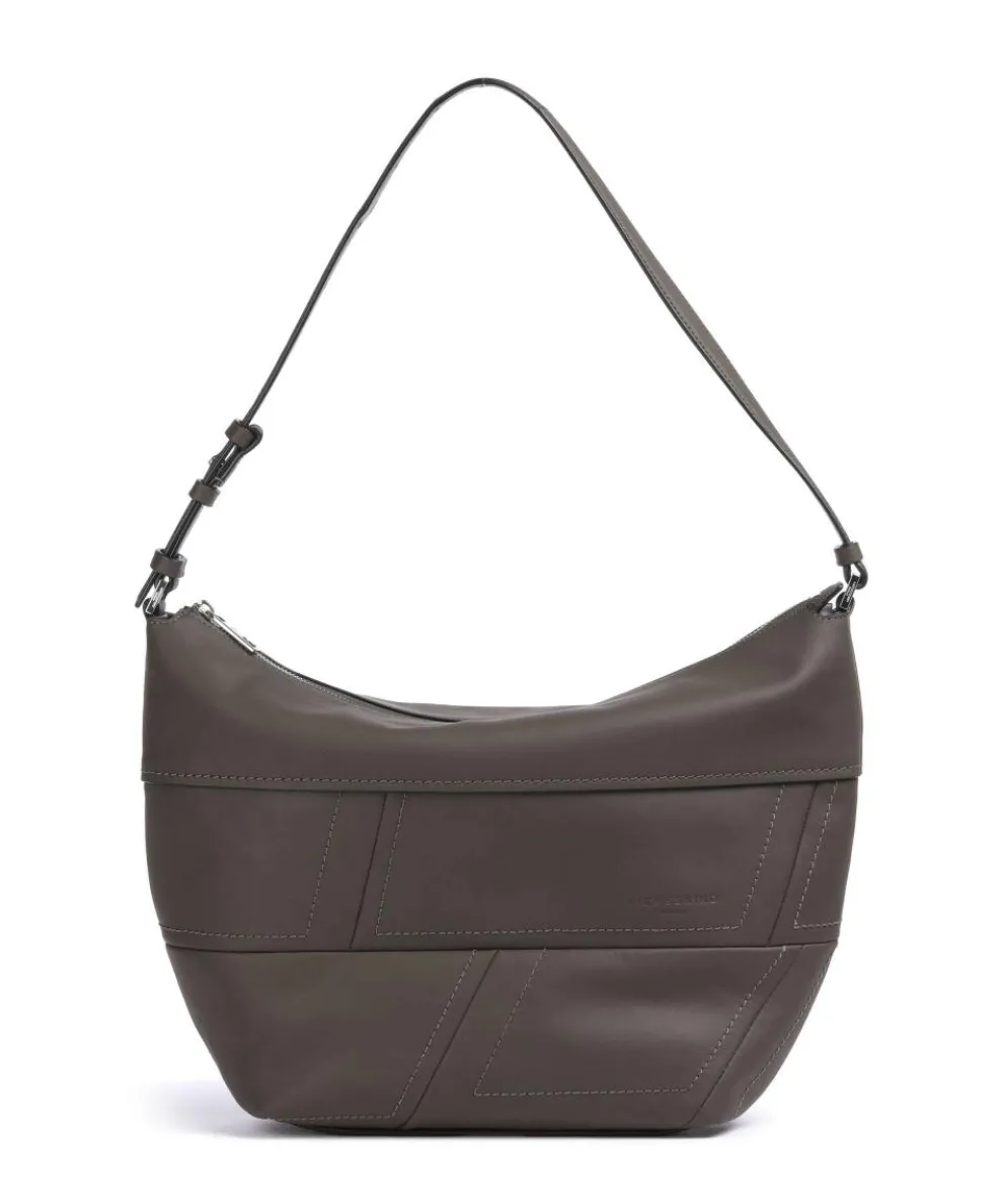 Edda Calf Optic M Beuteltasche fein genarbtes Rindsleder braun