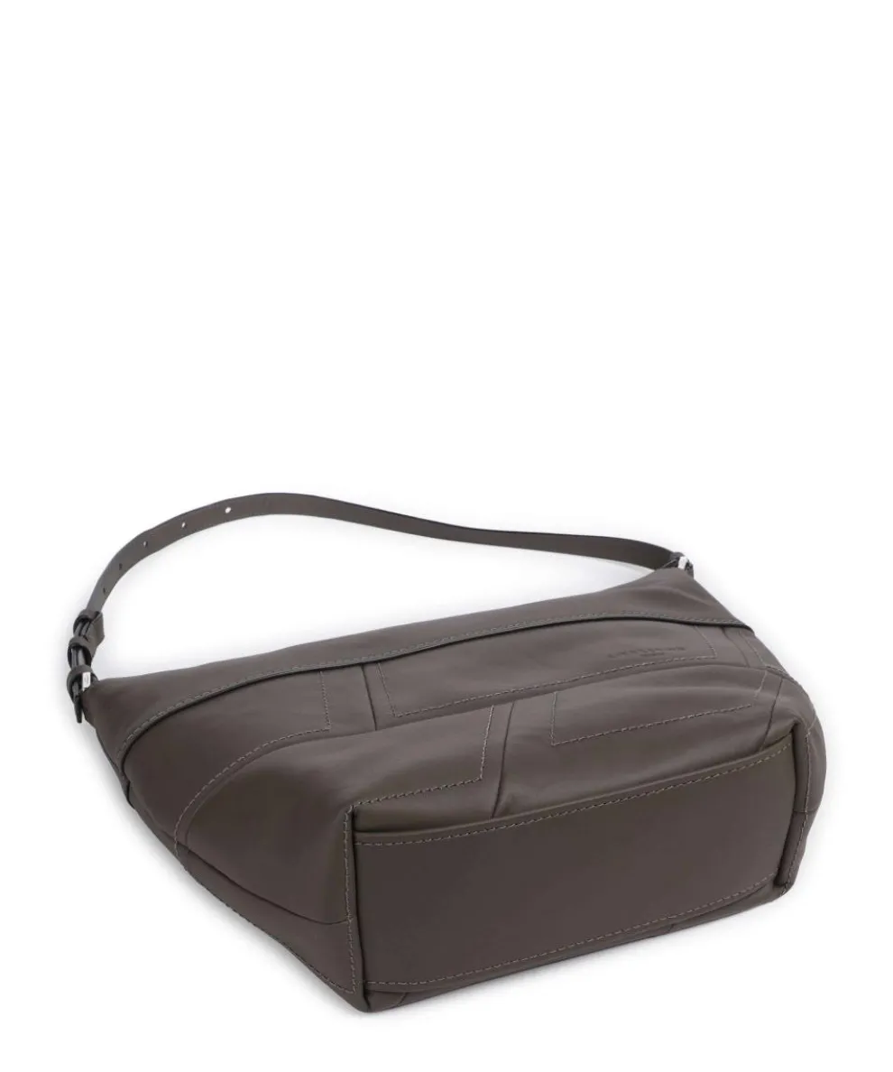 Edda Calf Optic M Beuteltasche fein genarbtes Rindsleder braun