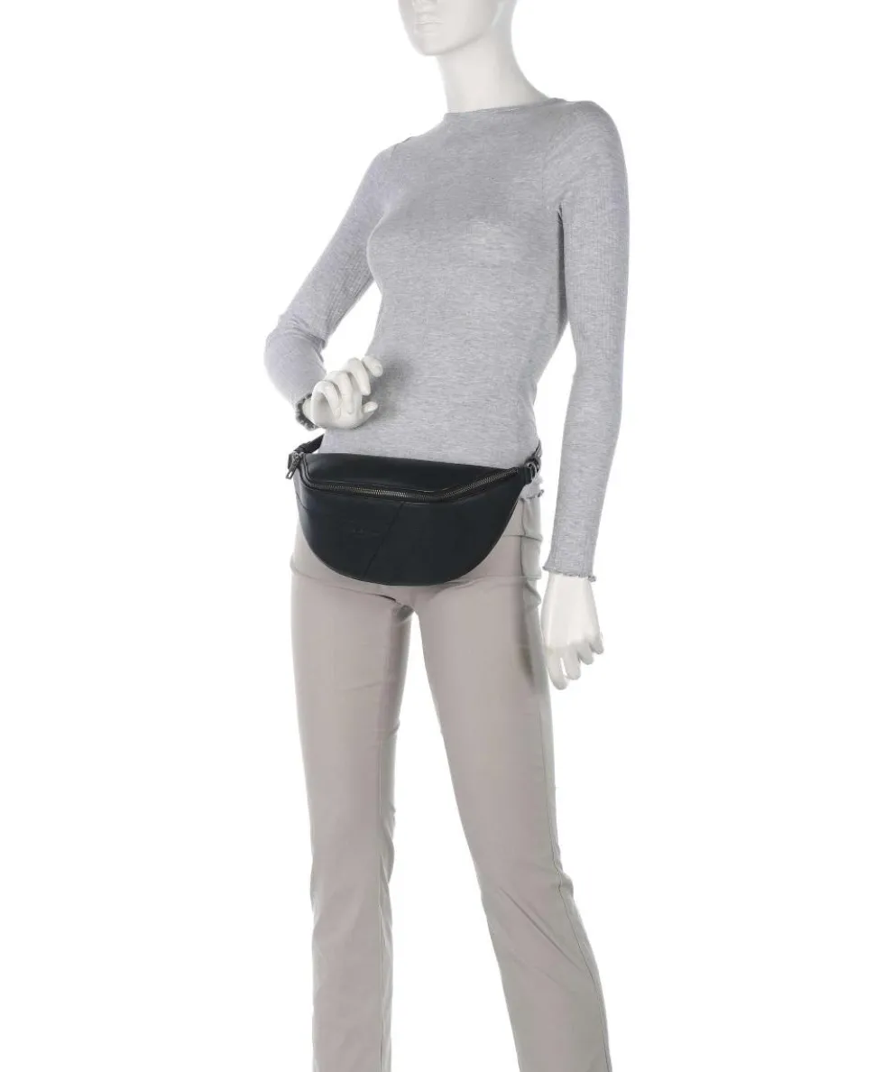 Edda Calf Optic M Gürteltasche Leder schwarz