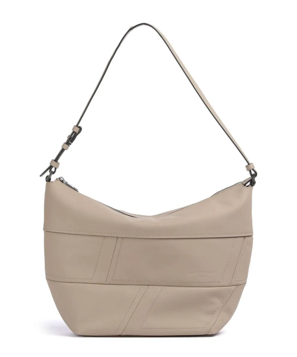 Edda Calf Optic M Beuteltasche fein genarbtes Rindsleder beige