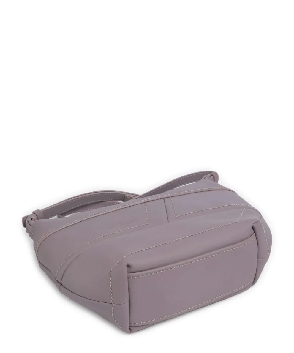 Edda Calf Optic S Umhängetasche fein genarbtes Leder violett