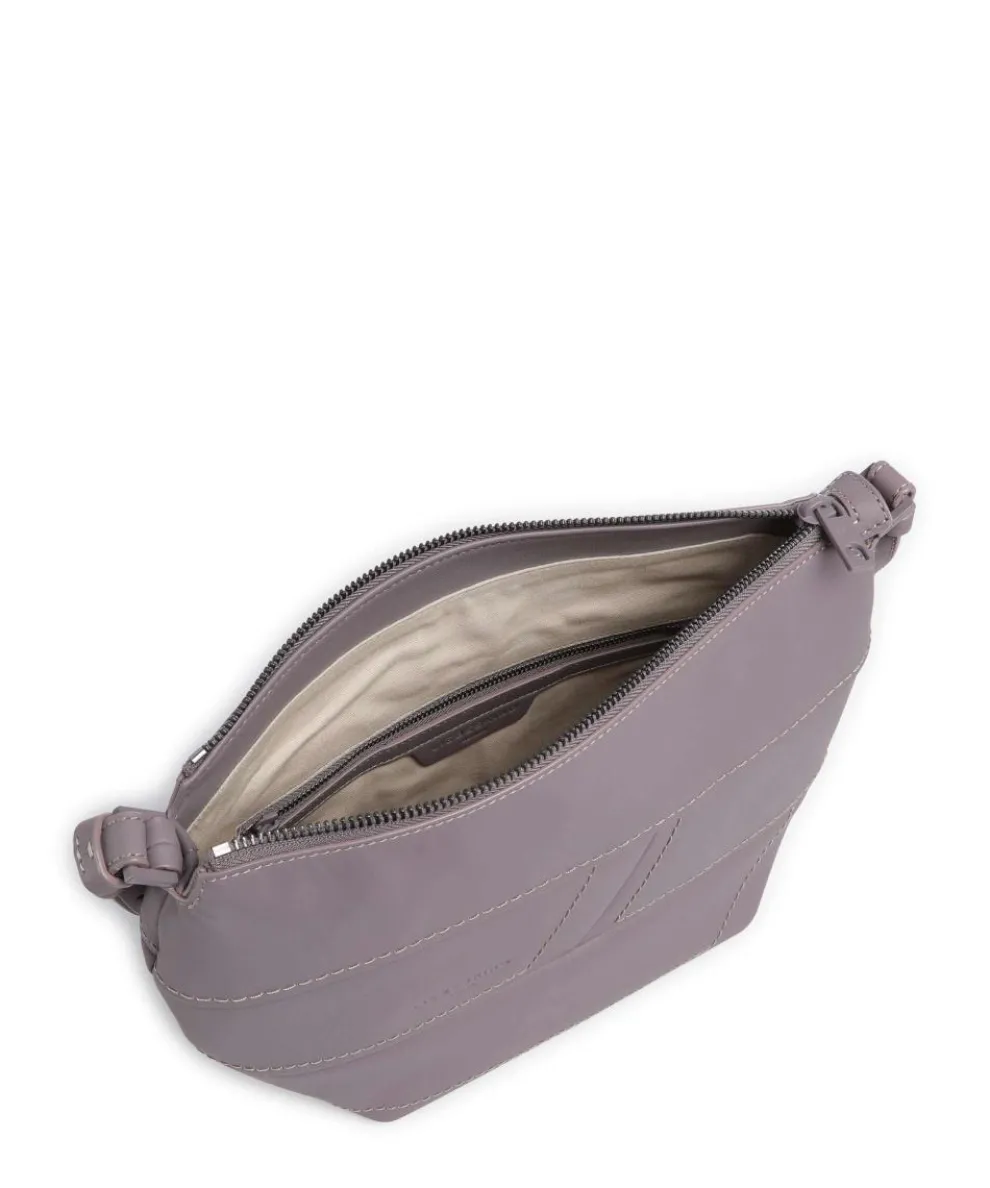 Edda Calf Optic S Umhängetasche fein genarbtes Leder violett