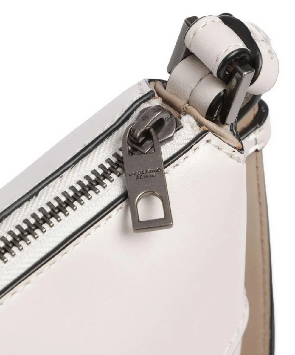 Edda Calf Optic S Umhängetasche fein genarbtes Leder weiß