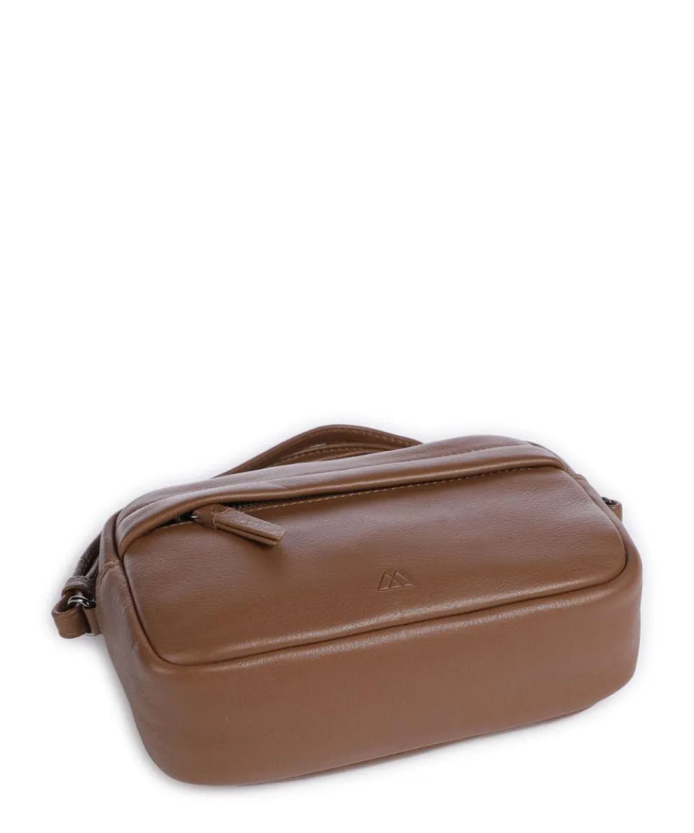 Edit Umhängetasche genarbtes Rindsleder tan