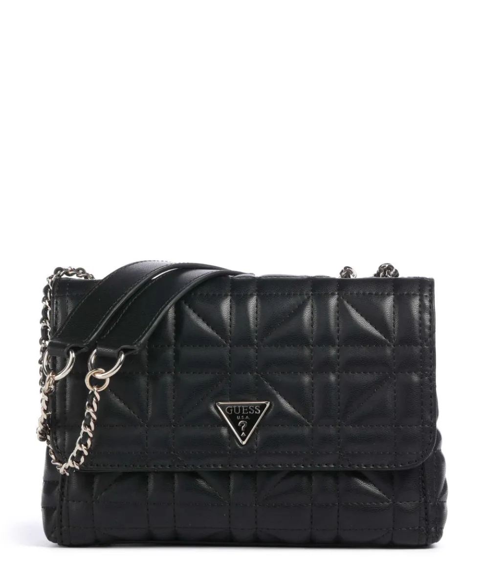 Edita Schultertasche Lederimitat schwarz