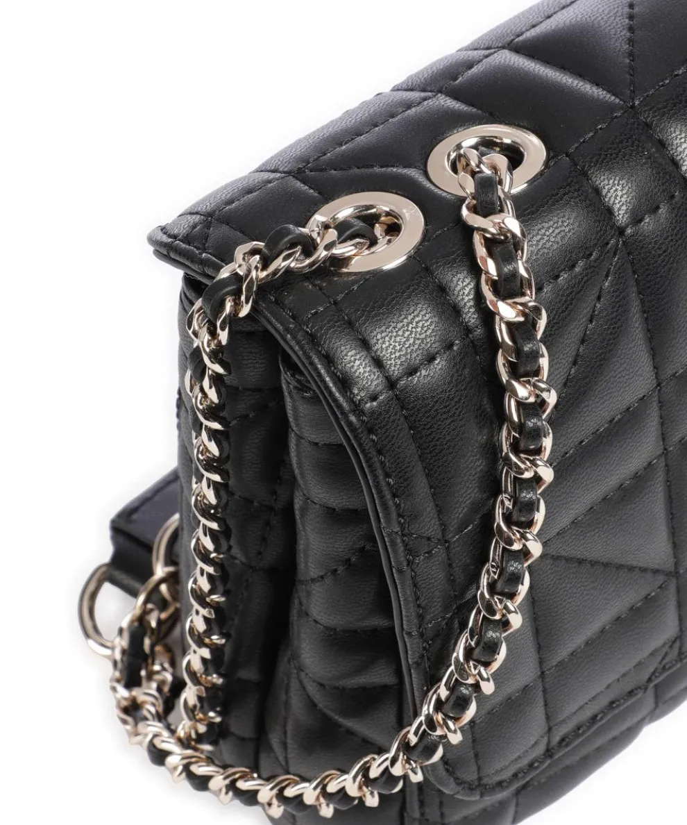 Edita Schultertasche Lederimitat schwarz