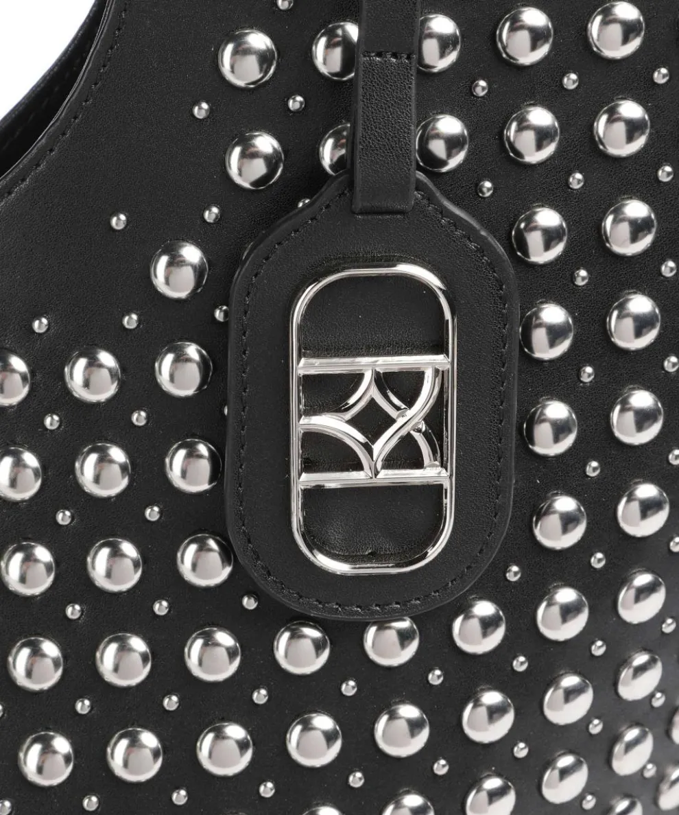 Fola Beuteltasche fein genarbtes Rindsleder schwarz