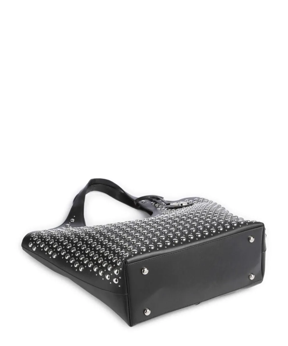 Fola Beuteltasche fein genarbtes Rindsleder schwarz