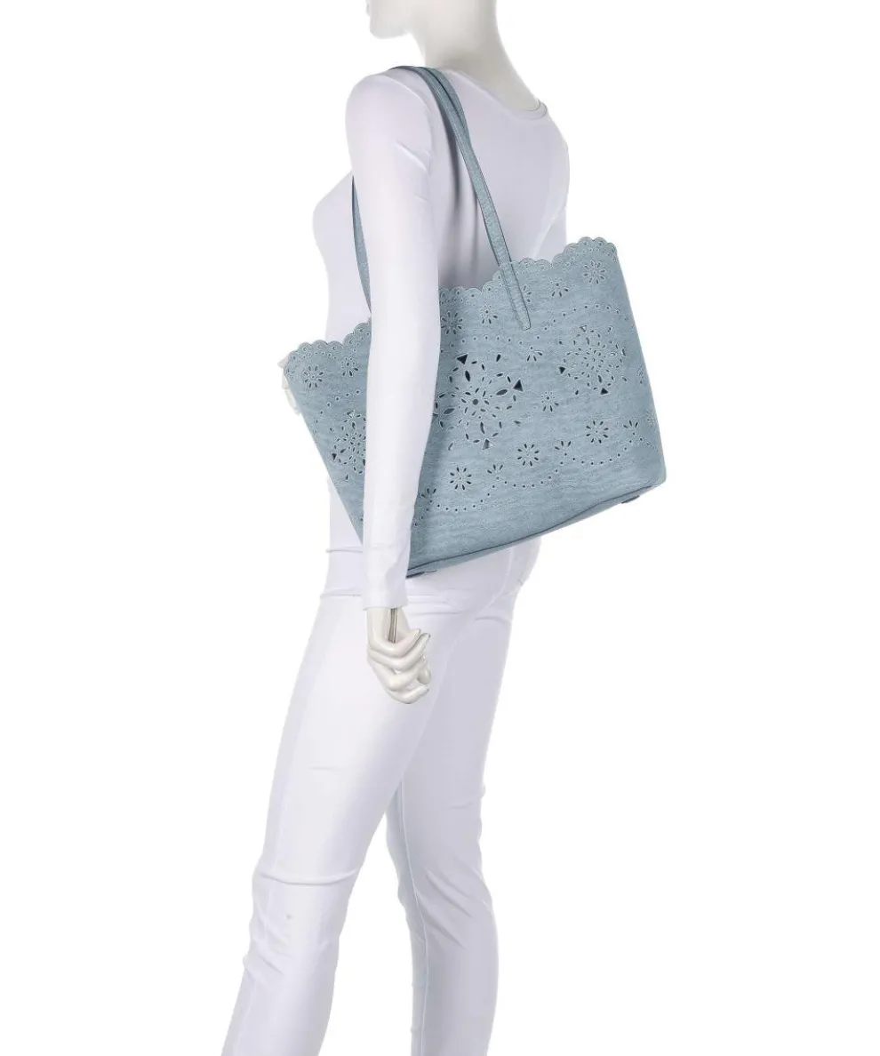 Do It All Large Shopper aufgerautes Rindsleder blau